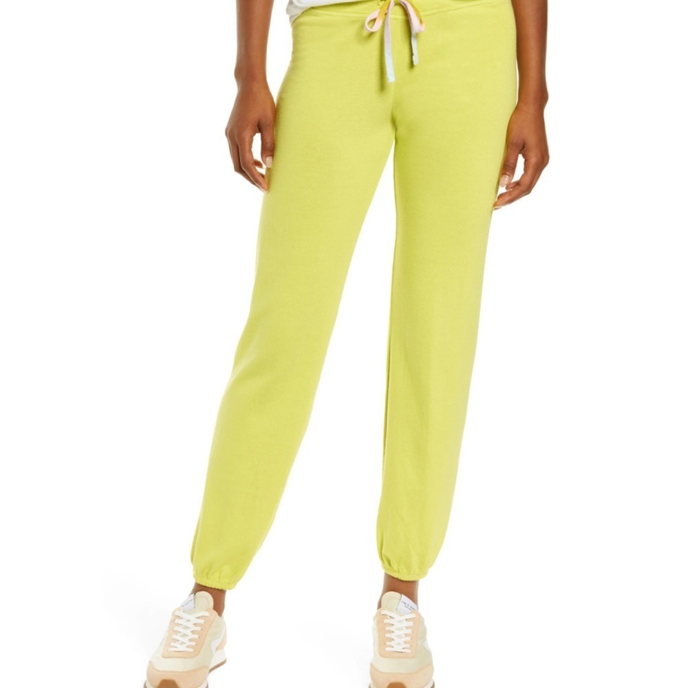 NWT Sundry Neon Yellow Jogger Small